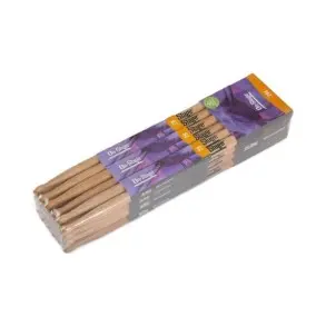 Pack X 12 Pares De Palillos para bateria 2B Hickory Punta de Madera On Stage HW2B