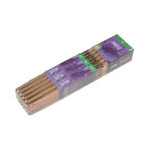 Pack X 12 Pares De Palillos para bateria 7A Hickory Punta de Madera On Stage HW7A