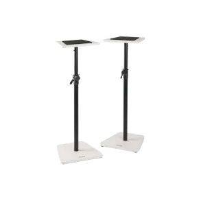 Soportes para monitor de estudio de madera On Stage SMS7500W Blancos (Par)