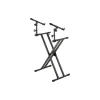 Soporte para teclado Double-X ERGO-LOK con segundo nivel On Stage KS7292