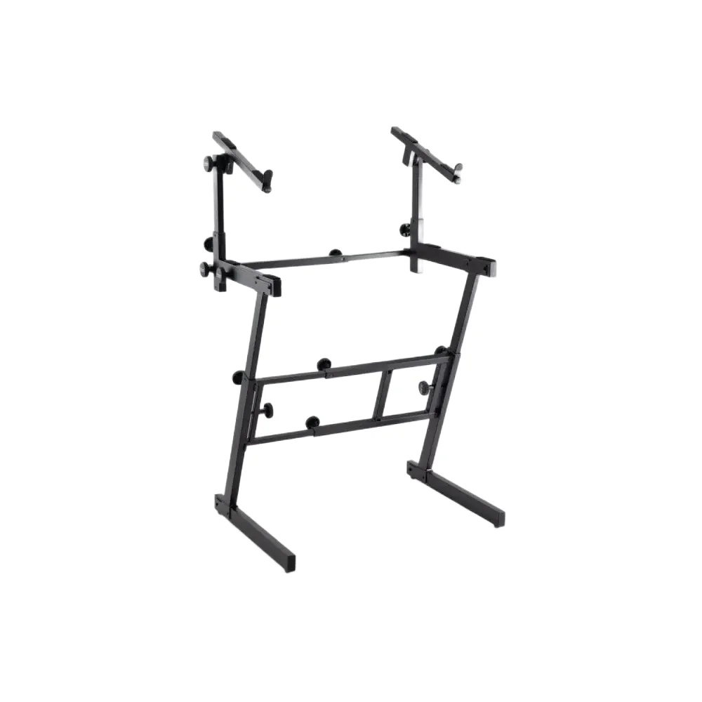 Soporte de teclado plegable en Z con segundo nivel On-Stage KS7365EJ