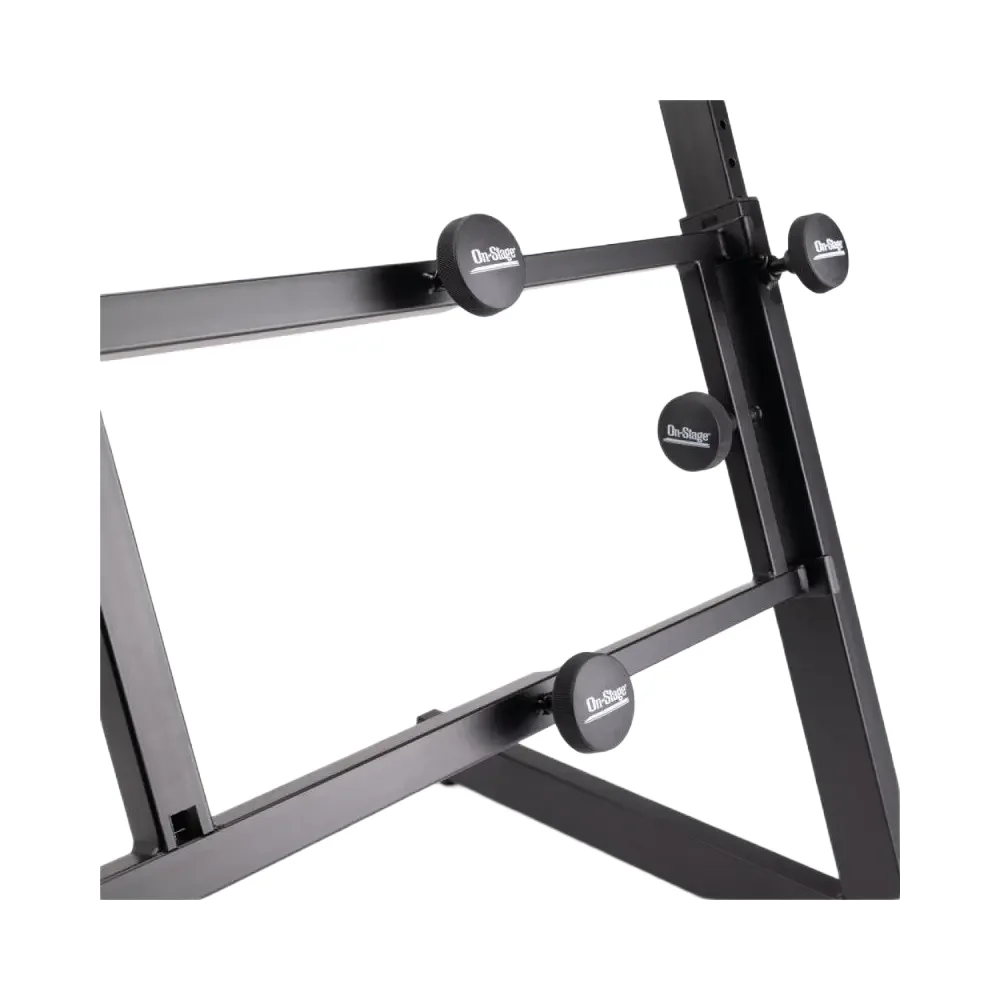 Soporte de teclado plegable en Z con segundo nivel On-Stage KS7365EJ