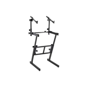 Soporte de teclado plegable en Z con segundo nivel On-Stage KS7365EJ