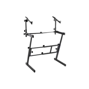 Soporte de teclado plegable en Z con segundo nivel On-Stage KS7365EJ