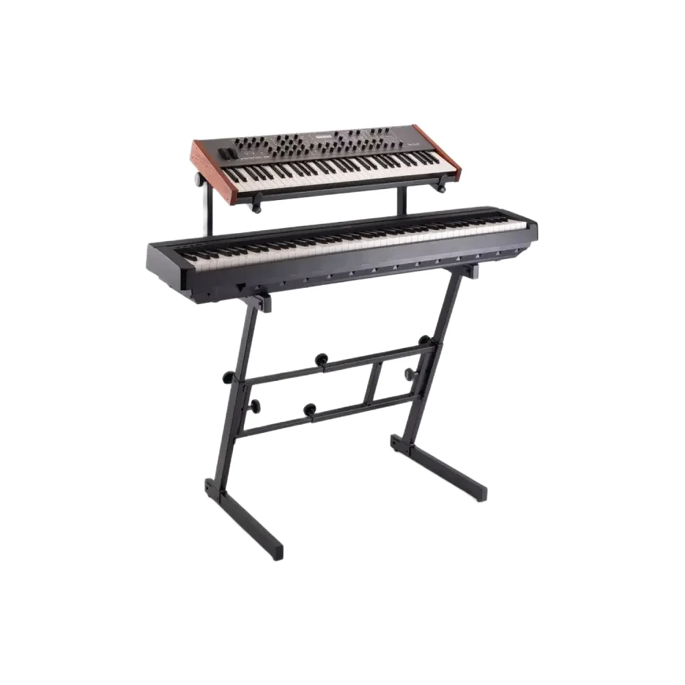 Soporte de teclado plegable en Z con segundo nivel On-Stage KS7365EJ