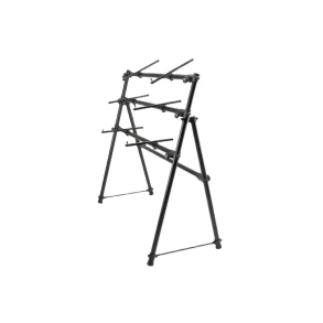 Soporte para teclado de tres niveles con estructura en forma de A On-Stage KS7903