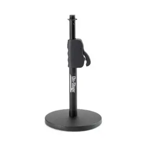 Soporte de Micrófono para Escritorio con Ajuste Rápido On Stage DS7200QRB base redonda