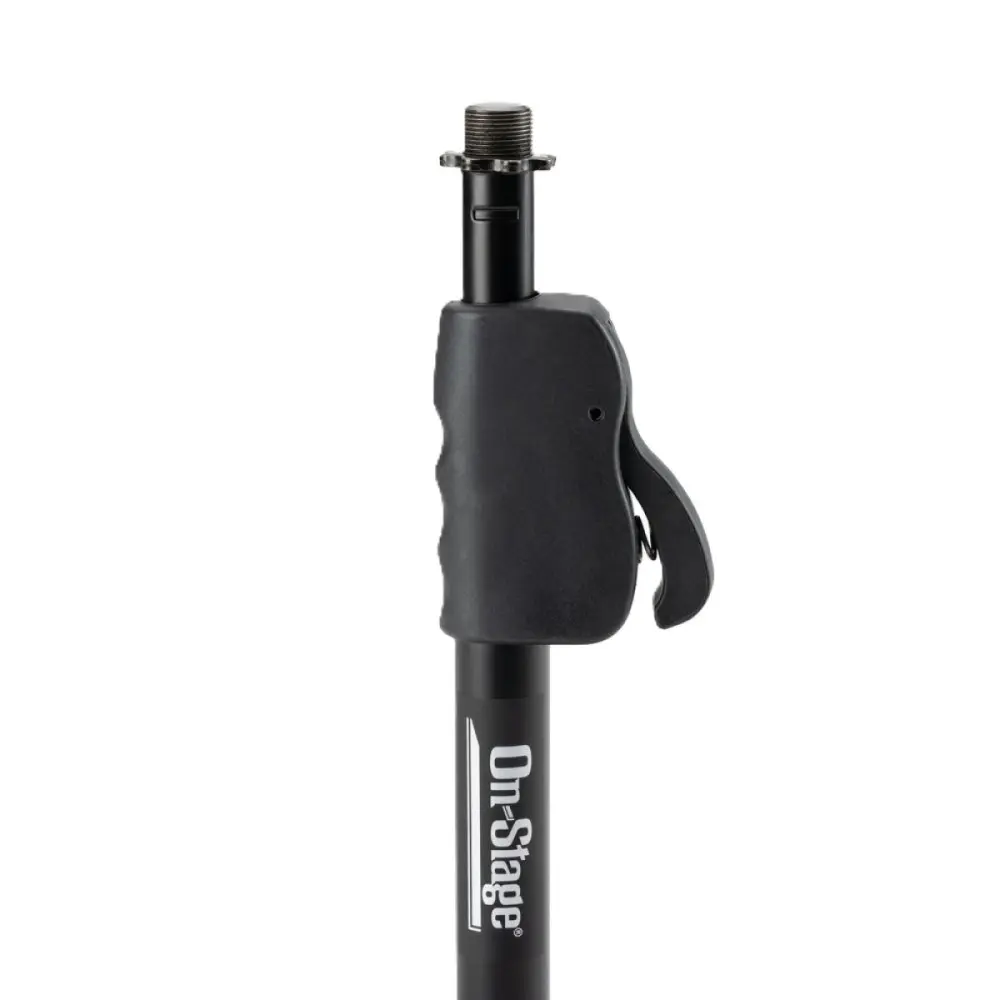 Soporte de Micrófono para Escritorio con Ajuste Rápido On Stage DS7200QRB base redonda