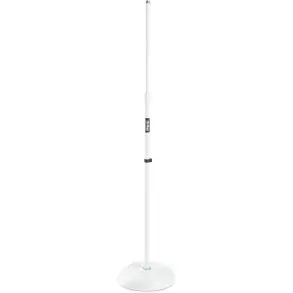 Soporte de Microfono recto con base redonda On Stage MS7201W-BB Blanco