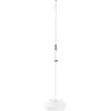 Soporte de Microfono recto con base redonda On Stage MS7201W-BB Blanco