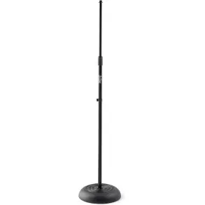 Soporte de micrófono recto con base redonda On Stage MS7201 Negro