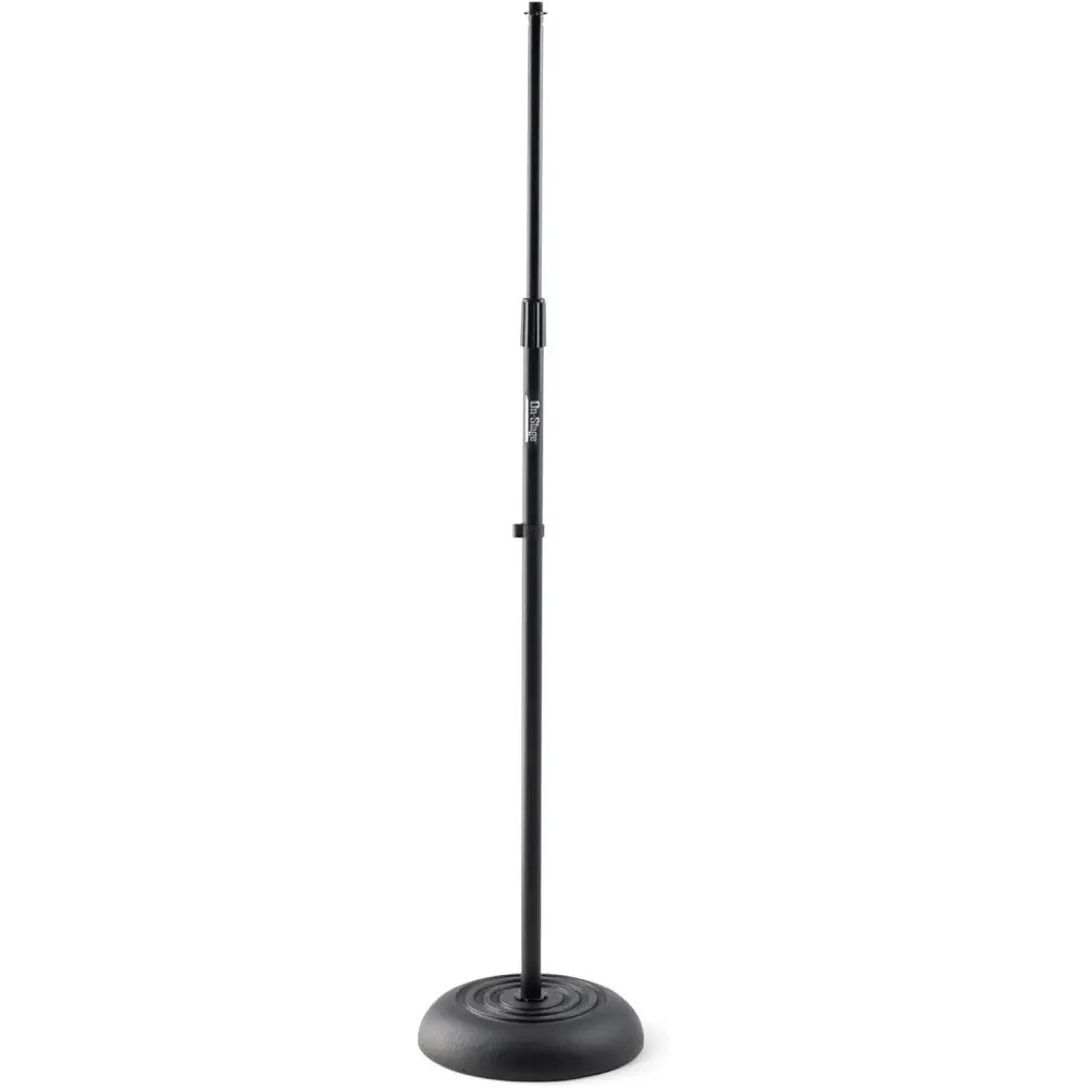 Soporte de micrófono recto con base redonda On Stage MS7201 Negro