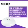 Soporte de Microfono recto con base redonda On Stage MS7201W-BB Blanco