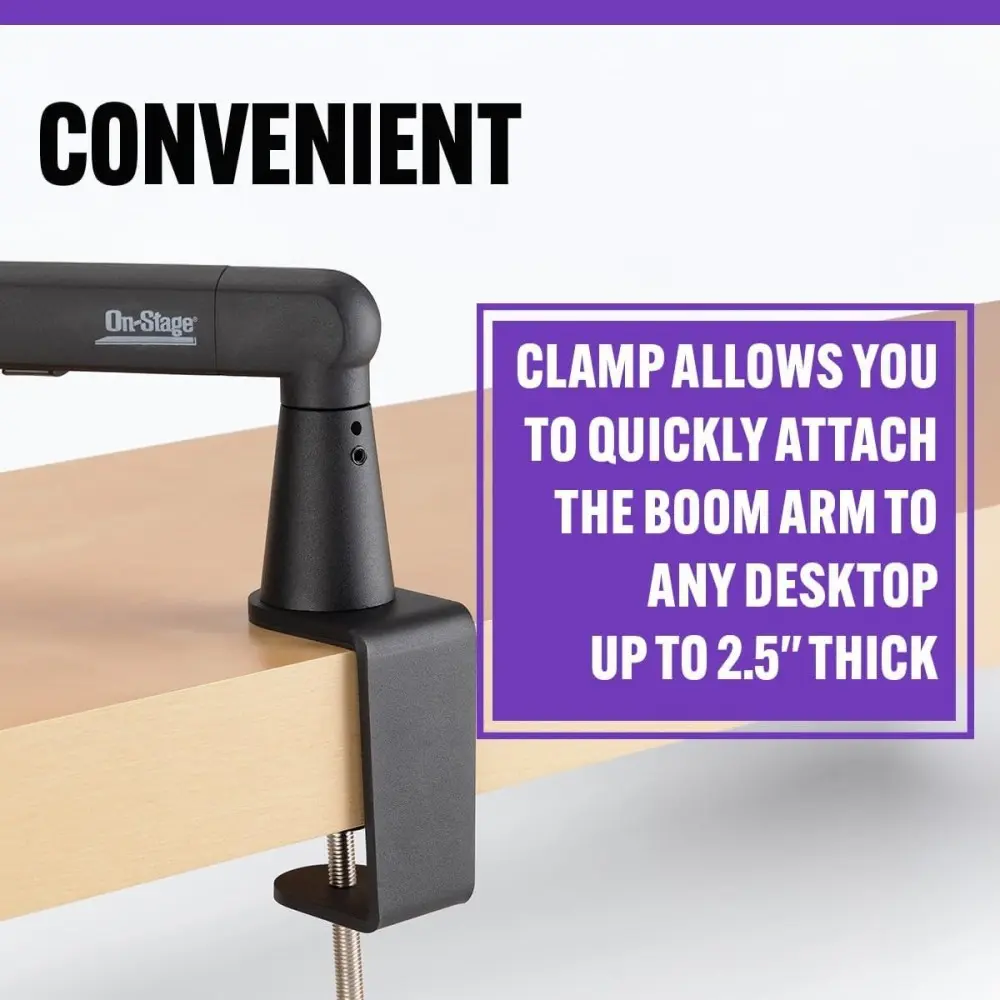 Soporte Brazo Articulado Para Microfonos de Escritorio On Stage MBS-LP1
