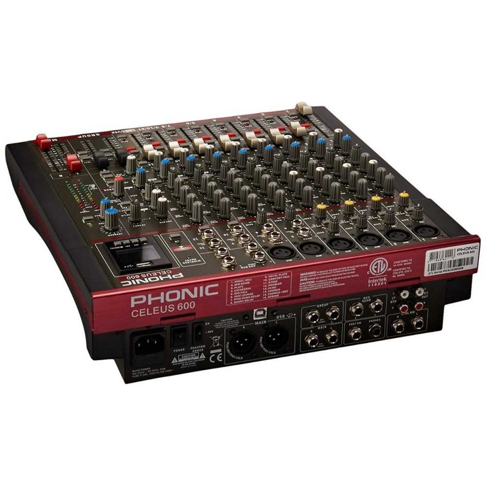 Mixer Phonic 12 Canales Interfaz USB