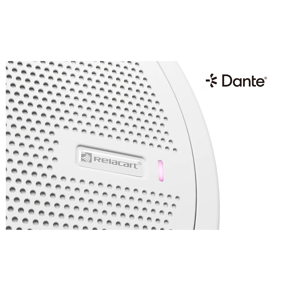 Microfono De Techo Dante Con Ia Relacart ACM-335