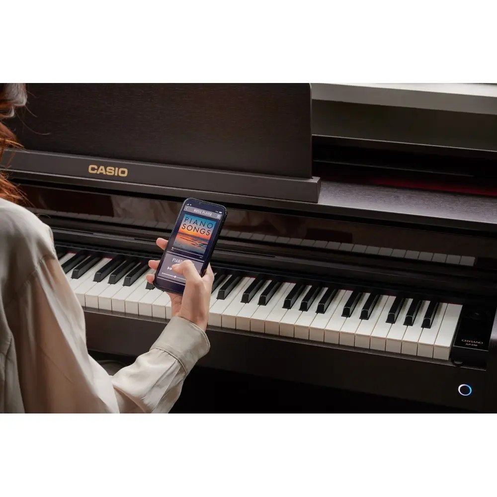 Piano con Mueble Casio Celviano AP-550BN De 88 Teclas con Banqueta