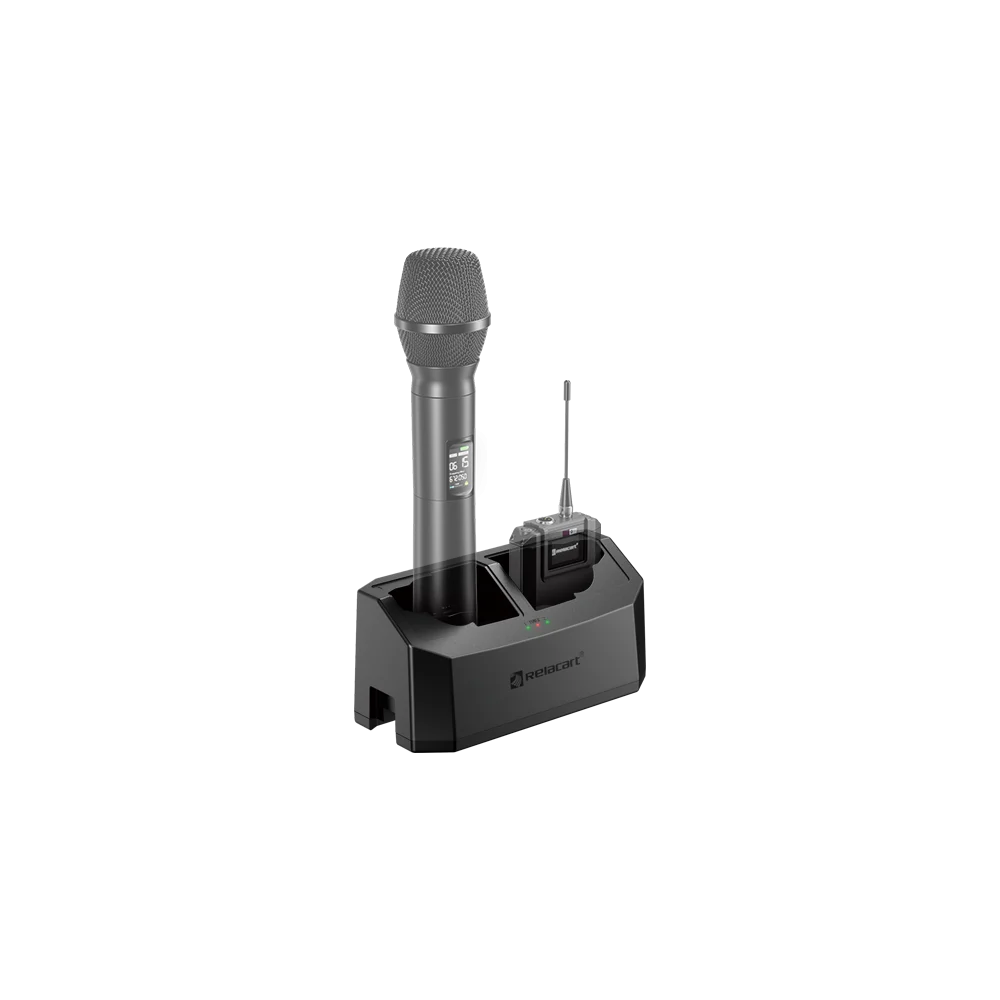 Sistema Inalambrico Relacart Dual True Diversity con Microfonos Vinchas