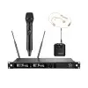 Sistema Inalambrico Relacart Dual True Diversity Microfonos Mano Vincha