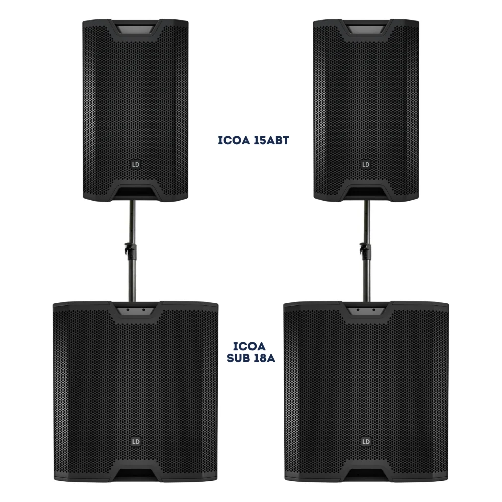 Subwoofer 18" Activo de 600W LD Systems ICOASUB18A