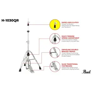 Sooporte Hi Hat Pearl H-1030SQR
