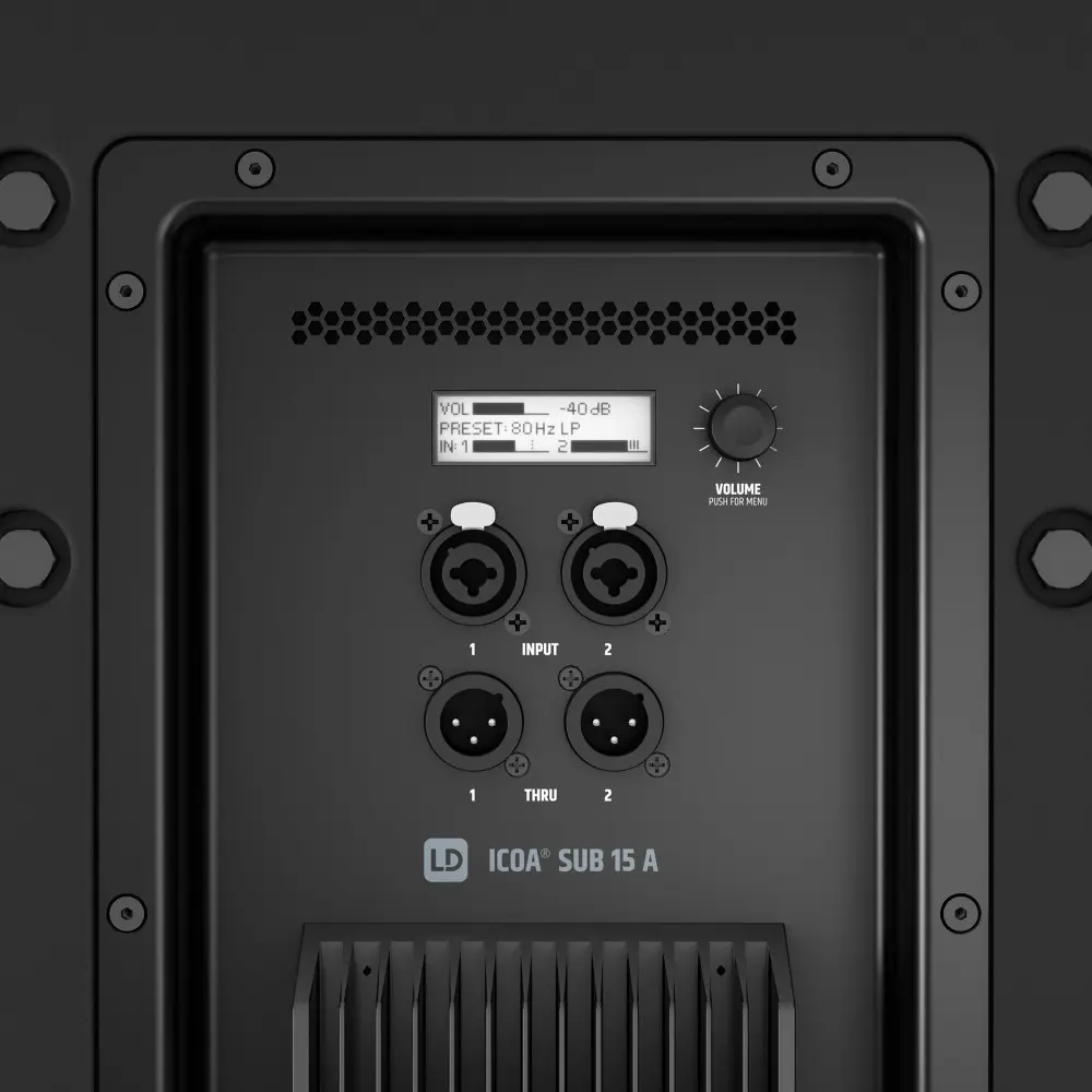 Sistema PA Activo LD Systems Sub 15" y Bafle 12" con Pole Mount Gravity