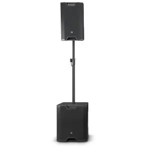 Sistema PA Activo LD Systems Sub 15" y Bafle 12" con Pole Mount Gravity