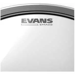 Pack Parche Bombo Evans Emad 20 Pulgadas Transparente Negro EBP-220MADSYD