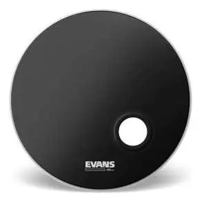 Pack Parche Bombo Evans Emad 20 Pulgadas Transparente Negro EBP-220MADSYD