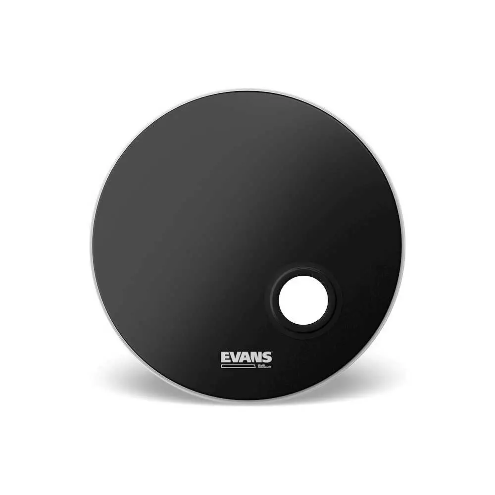 Pack Parche Bombo Evans Emad 20 Pulgadas Transparente Negro EBP-220MADSYD