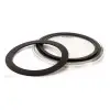 Pack Parche Bombo Evans Emad 20 Pulgadas Transparente Negro EBP-220MADSYD
