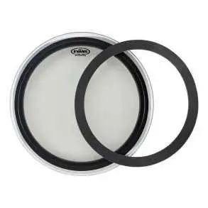 Pack Parche Bombo Evans Emad 20 Pulgadas Transparente Negro EBP-220MADSYD