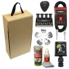 Box Guitar 1 Afinador Recargable + Limpiador + Ejercitador + Porta Puas + Cable + Puas
