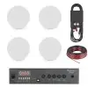 Pack Parlantes LD 6" + Potencia Bluetooth + Rollo Cable