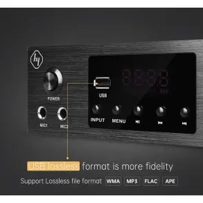 Pack Musica Parlantes Pared 4" Amplificador Bluetooth Rollo Cable