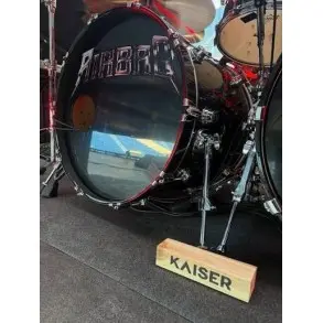 Freno Para Bombo De Batería Con Abrojo Antideslizante Kick Brake Madera