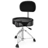 Banqueta De Batería Donner EC6642 Asiento Tipo Moto Con Respaldo Desmontable
