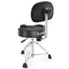 Banqueta De Batería Donner EC6642 Asiento Tipo Moto Con Respaldo Desmontable