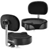 Banqueta De Batería Donner EC6642 Asiento Tipo Moto Con Respaldo Desmontable