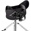 Banqueta De Batería Donner EC6642 Asiento Tipo Moto Con Respaldo Desmontable