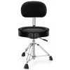 Banqueta De Batería Donner EC6642 Asiento Tipo Moto Con Respaldo Desmontable