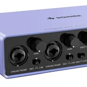 Interfaz De Audio 2 Canales Donner EC1345 Livejack 2x2
