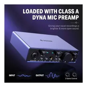 Interfaz De Audio 2 Canales Donner EC1345 Livejack 2x2