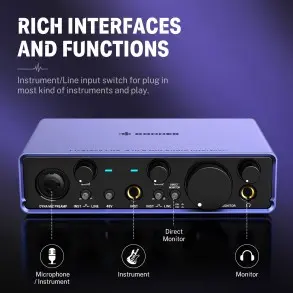 Interfaz De Audio 2 Canales Donner EC1344
