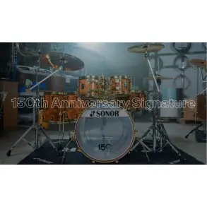 Bateria Sonor 150Th Signature 6 Cuerpos Color Brown Fade Bombo 22x16"