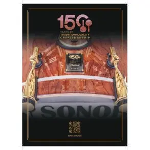 Bateria Sonor 150Th Signature 6 Cuerpos Color Brown Fade Bombo 22x16"