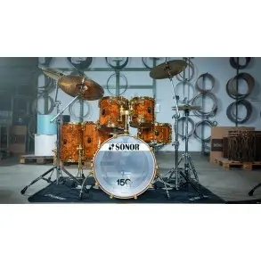 Bateria Sonor 150Th Signature 6 Cuerpos Color Brown Fade Bombo 22x16"