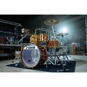 Bateria Sonor 150Th Signature 6 Cuerpos Color Brown Fade Bombo 22x16"