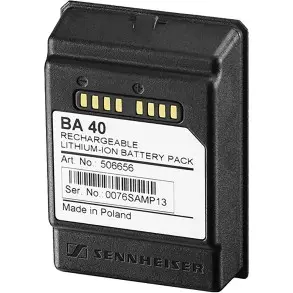 Batería Recargable Litio Transmisores SENNHEISER BA 40
