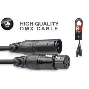 Cable XLR DMX Iluminacion Pro 1,5 metros Stagg SDX153